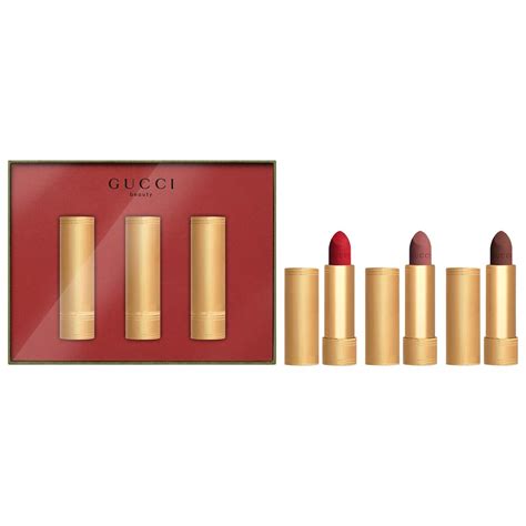 gucci velvet matte lipstick set|gucci lorna dune lipstick.